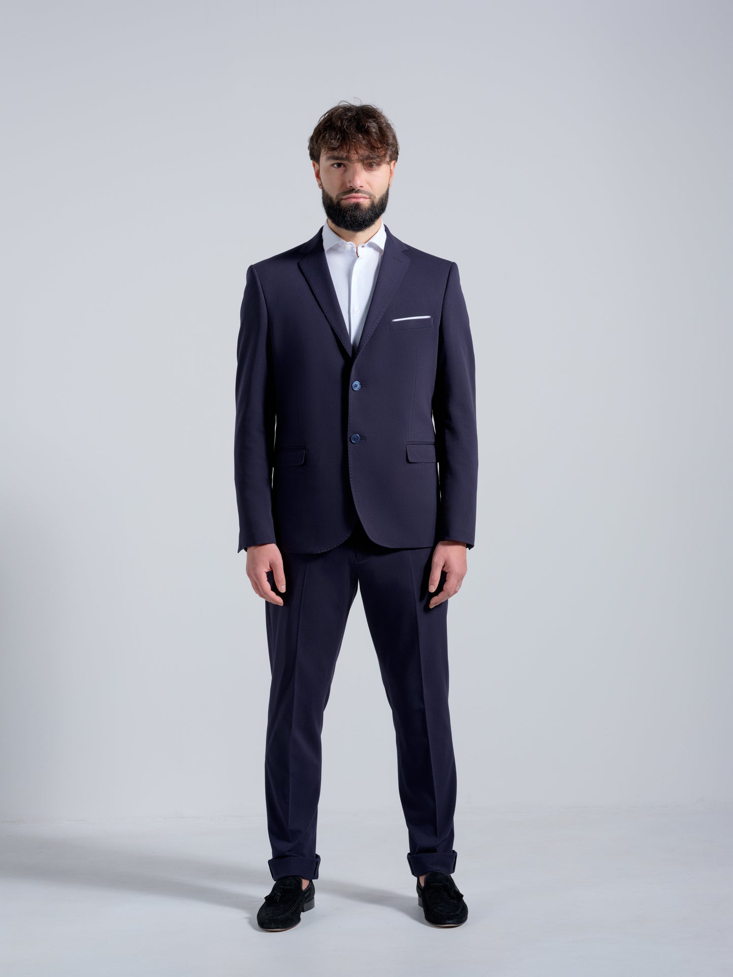 TAILORED-FIT NAVY SUIT